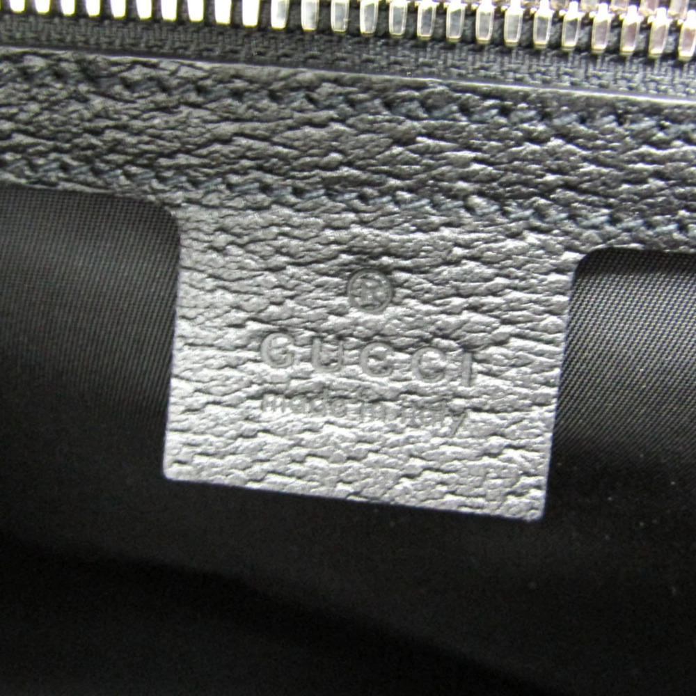 GUCCI Authentic Black Leather Shoulder Bag - Picture 8 of 11